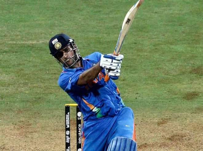 Image result for 2011 world cup final dhoni