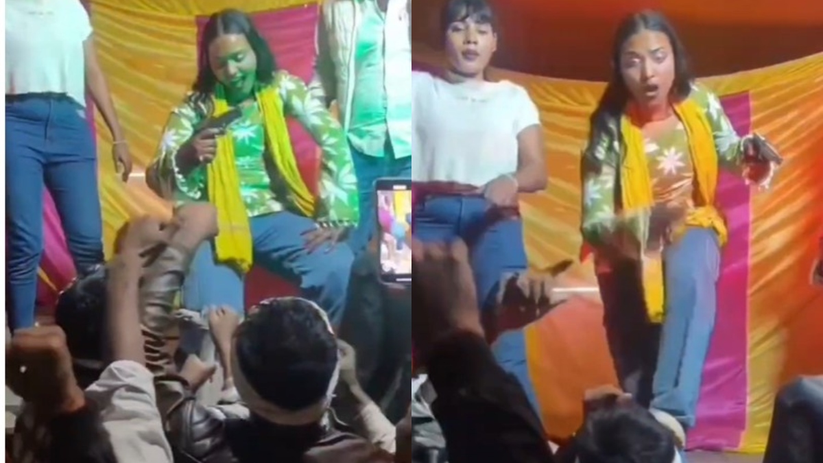 हाथ में पिस्टल और स्टेज पर ठुमके... VIDEO वायरल होते पुलिस की नजरों में आ गई ये लेडी डांसर