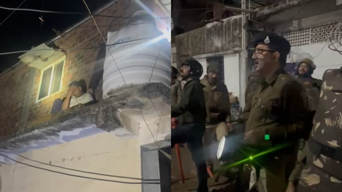 भोपाल: ईरानी डेरे पर 400 पुलिस कर्मियों की दबिश, सिर पकड़कर छत पर बैठा बदमाश, कुल 39 अपराधी गिरफ्तार