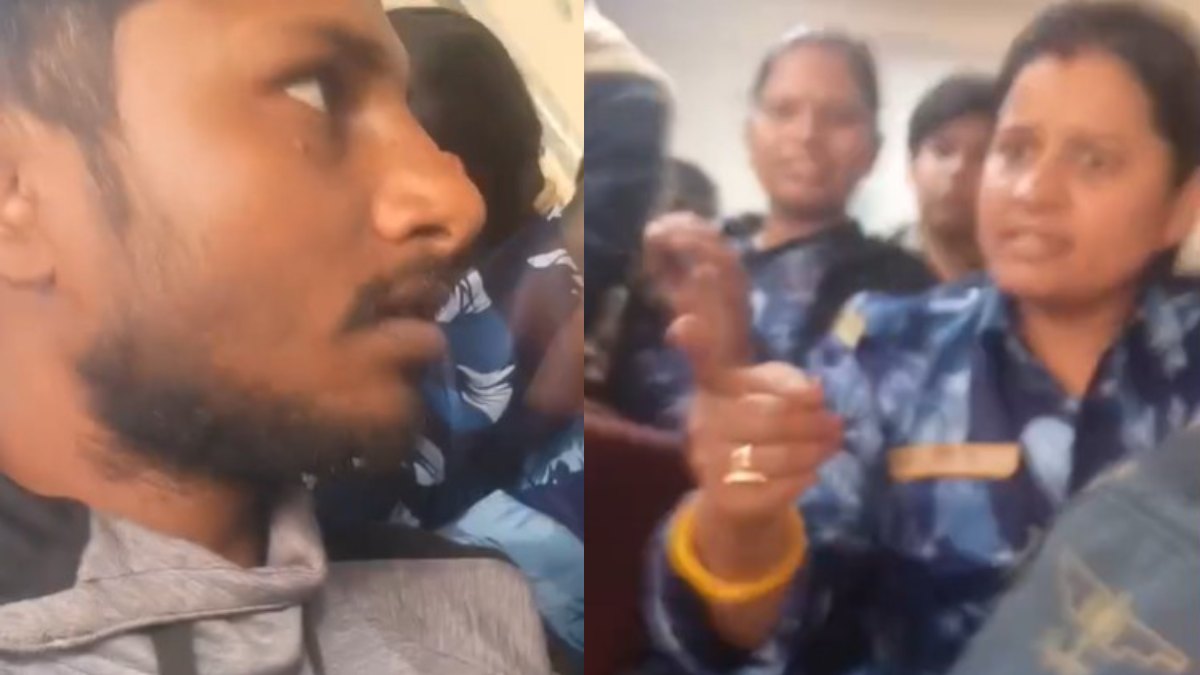 चलती ट्रेन में महिला पुलिसकर्मी की दबंगई! सीट विवाद में यात्री को जड़ा थप्पड़, Video हुआ वायरल