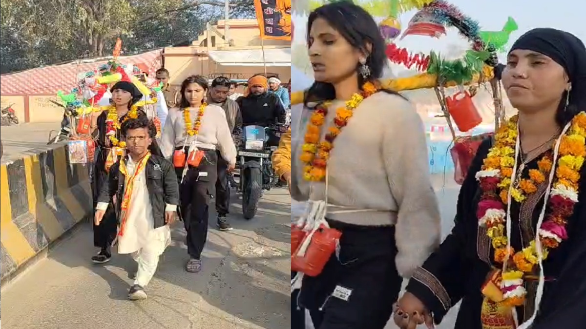 लोकेंद्र से शादी करने के लिए 'उजमा खान' ने शुरू की कांवड़ यात्रा, दो बेटियों की मां है मुस्लिम महिला-VIDEO