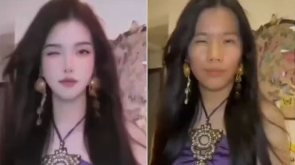 VIDEO: फिल्टर बंद होते ही दिखा चीनी इंफ्लुएंसर का असली चेहरा, एक झटके में घटे 1.4 लाख फॉलोअर्स