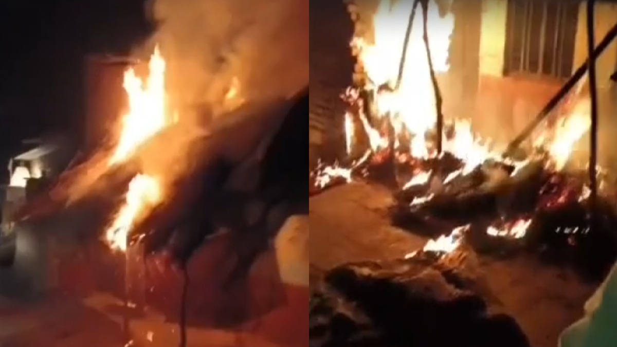 कानपुर: लाठी, डंडे और कुल्हाड़ियों से हमला, दबंगों ने दलित परिवार के घर पर लगाई आग, 5 घायल