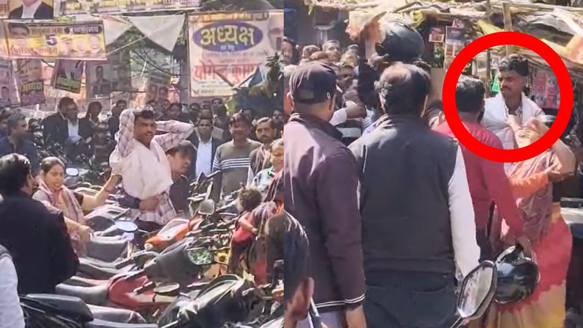 VIDEO: चुपचाप शादी करने पहुंचे दूल्हे की रजिस्ट्रार ऑफिस के बाहर कुटाई, लड़की के घर वालों ने खींच-खींचकर पीटा
