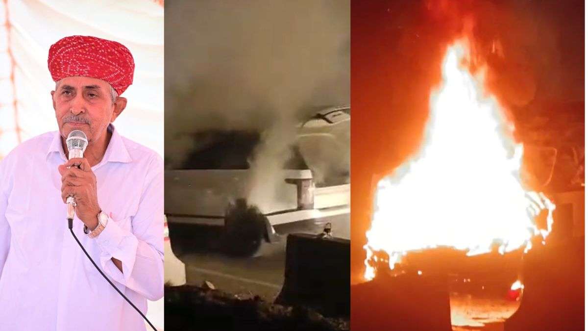 जिस कार से यात्रा कर रहे थे सांसद, उसमें अचानक लगी भीषण आग, देखते ही देखते हुई जलकर खाक