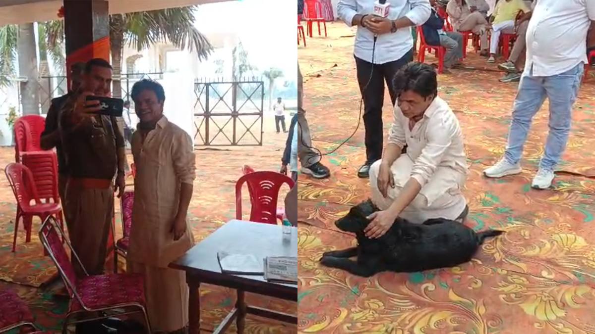 जेल से छूटते ही अपनी जन्मभूमि पहुंचे राजपाल यादव, दिखा चिल अंदाज, बोले- जेल में स्मोकिंग के लिए अलग कमरा होना चाहिए