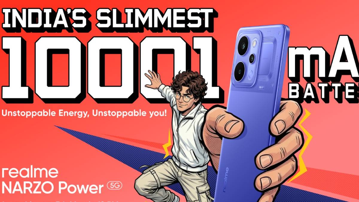 स्मार्टफोन है या 'पावरहाउस'? Realme ला रहा 10001mAh बैटरी वाला भारत का सबसे पतला फोन, आ गई लॉन्च डेट