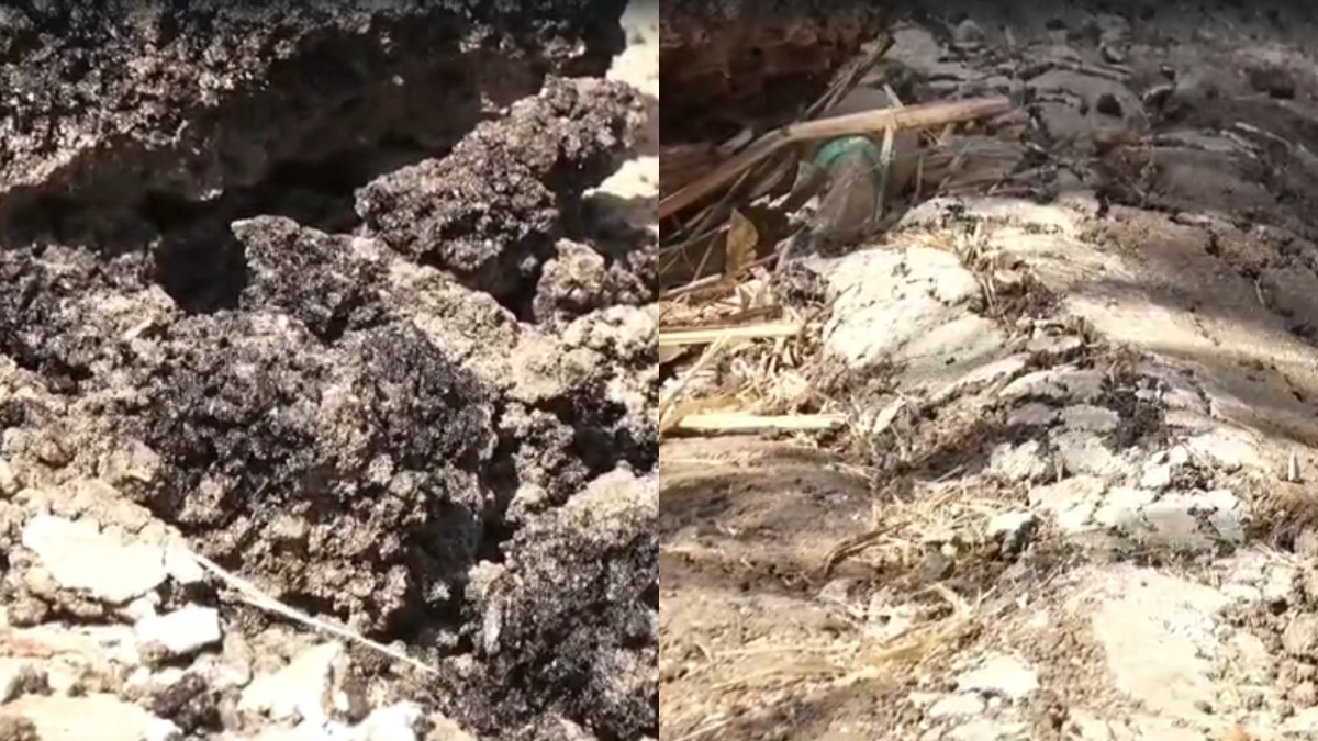 तीन करोड़ की सड़क तीन महीने में साफ, हादसों का शिकार हो रहे लोग