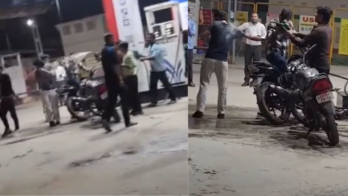 पेट्रोल पंप कर्मी ने बाइक सवारों को पेट्रोल से नहलाया, विवाद के बाद की खौफनाक हरकत; सामने आया VIDEO