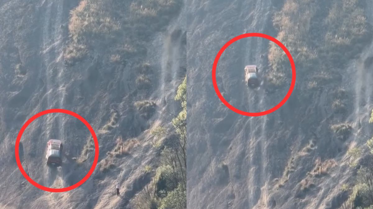 खड़ी पहाड़ी पर शख्स ने चढ़ाई अपनी गाड़ी, Video देखने दौरान पलक तक नहीं झपकेगी आपकी