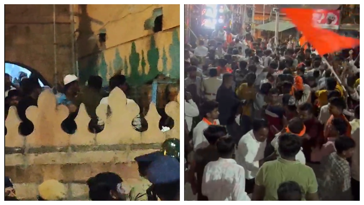 VIDEO: बागलकोट में सांप्रदायिक तनाव, पत्थरबाजी के बाद हिंदू कार्यकर्ताओं ने मस्जिद के पास ठेलों में आग लगाई