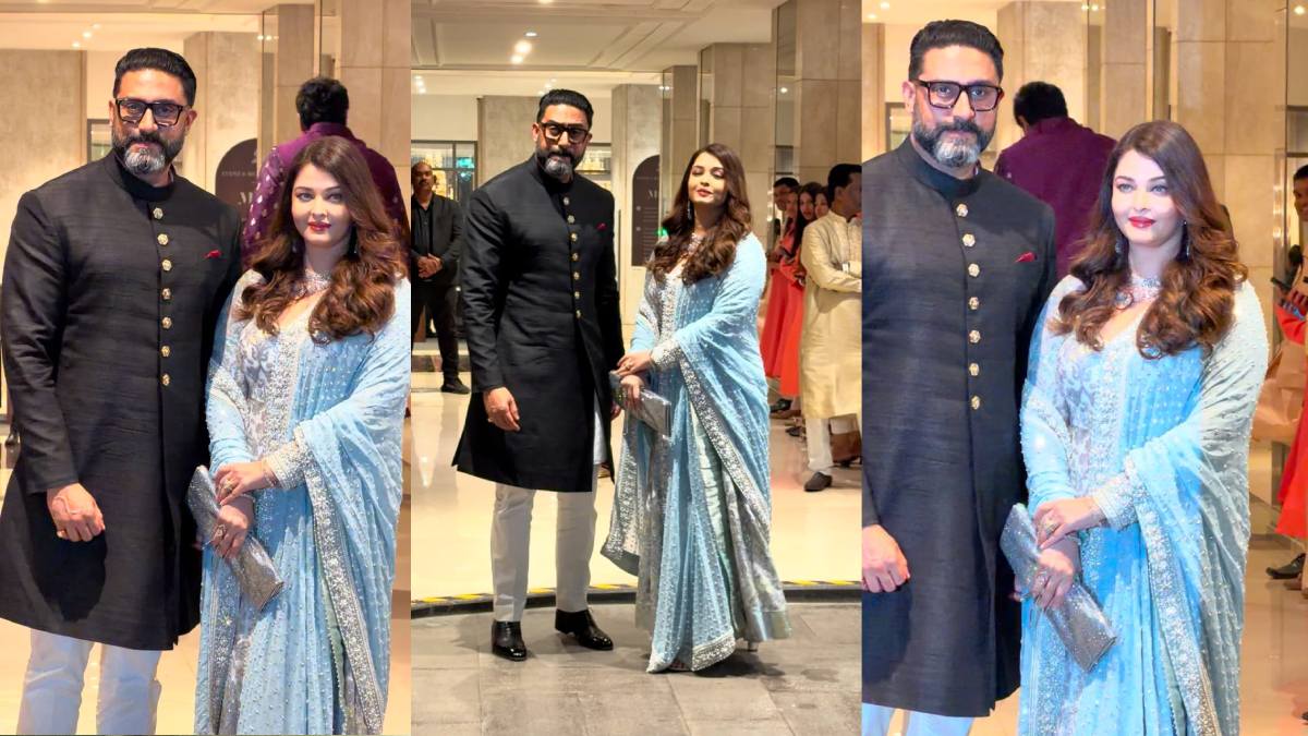 अर्जुन तेंदुलकर-सानिया चंडोक की शादी में ऐश्वर्या राय ने पति अभिषेक संग की स्टाइलिश एंट्री