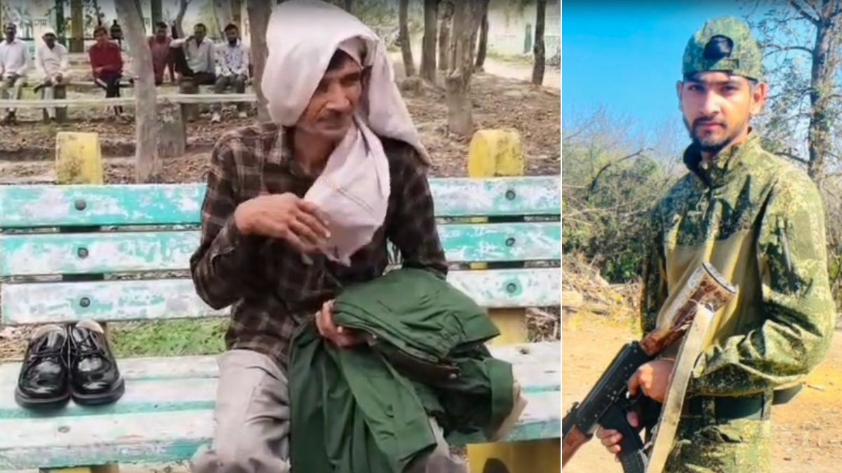 सामने बेटे की चिता, हाथों में रशियन आर्मी की ड्रेस; अनुज को आखिरी विदाई देते पिता को जिसने भी देखा रो दिया