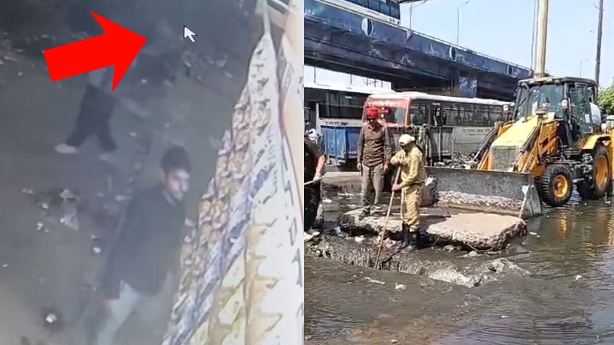 नोएडा के युवराज जैसा एक और कांड! नगर निगम की लापरवाही से खुले नाले में गिरा युवक; CCTV में कैद हुई घटना