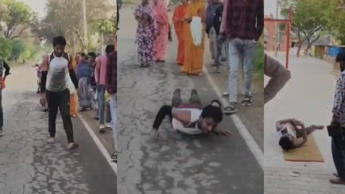 पत्नी से मिला छुटकारा तो देवी मां के दरबार तक दंडवत कर पहुंचा पति, खुशी से बोला, आज मन्नत पूरी हुई