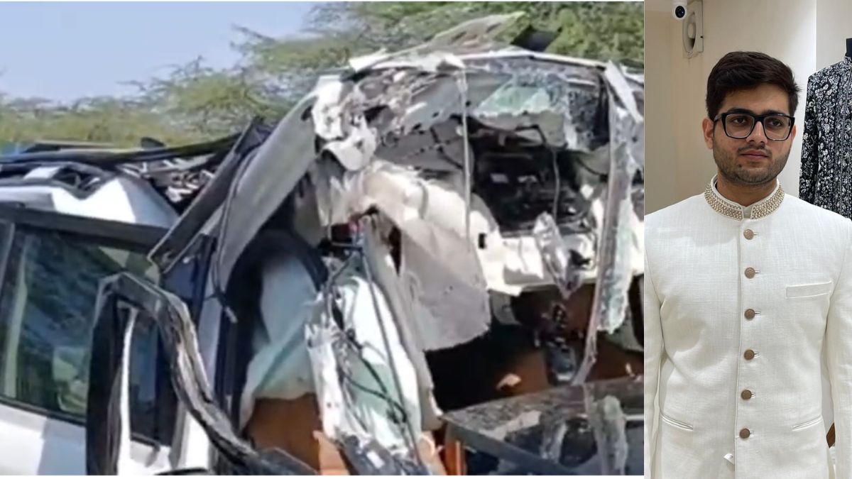 रोड एक्सीडेंट में करोड़ों की Defender कार के उड़े परखच्चे, ड्राइव कर रहे 24 साल के युवक की मौके पर मौत