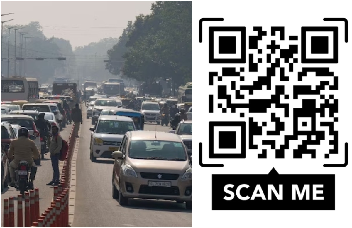 अब दिल्ली की सड़कों पर लगाए गए बड़े-बड़े QR कोड, जनता करेगी स्कैन, जानिए इसके पीछे की खास वजह