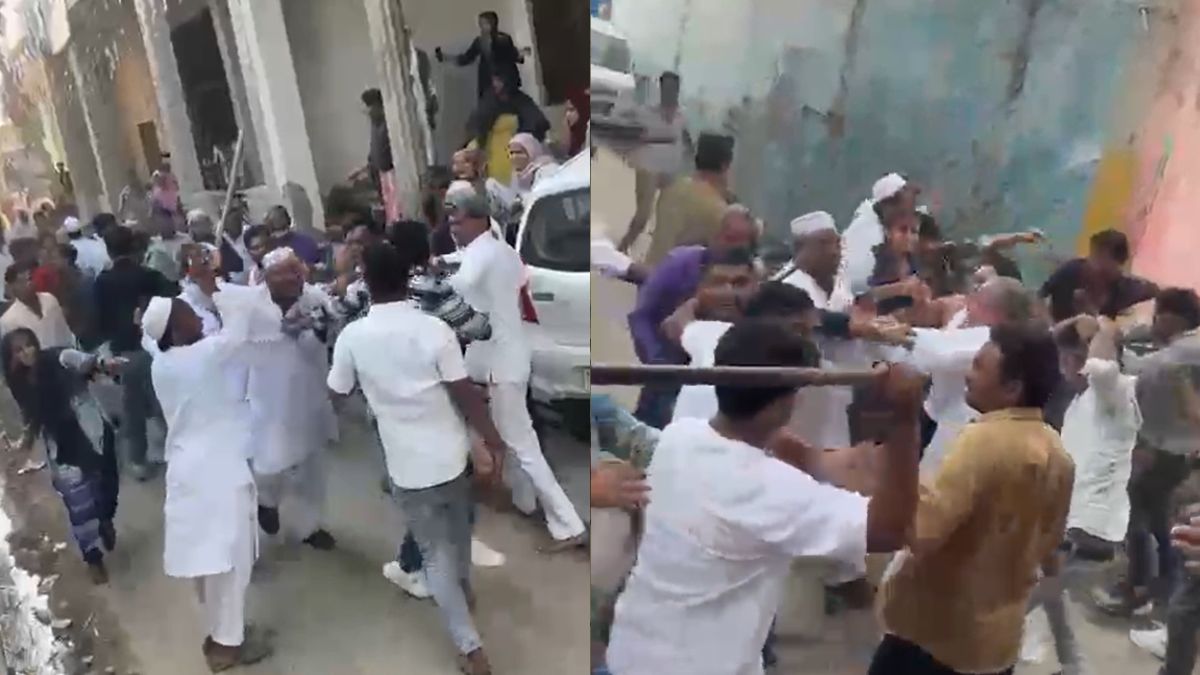 VIDEO: प्रधानी के चुनाव से पहले ही भिड़े भावी उम्मीदवारों के 2 पक्ष, पुलिस के सामने ही हुई 'गुत्थम-गुत्था'