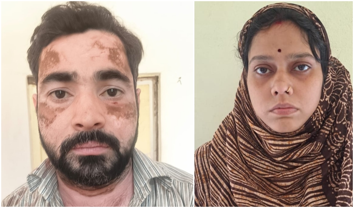 दिन में रेकी और रात में पति करता चोरी, पत्नी भी देती थी साथ, दोनों गिरफ्तार, कैश-गोल्ड समेत 18 लाख का माल जब्त