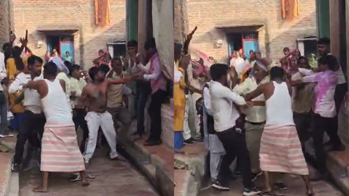 VIDEO: होली पर ससुराल पहुंचे युवक को ससुरालियों ने कूटा, माता-पिता को भी नहीं छोड़ा