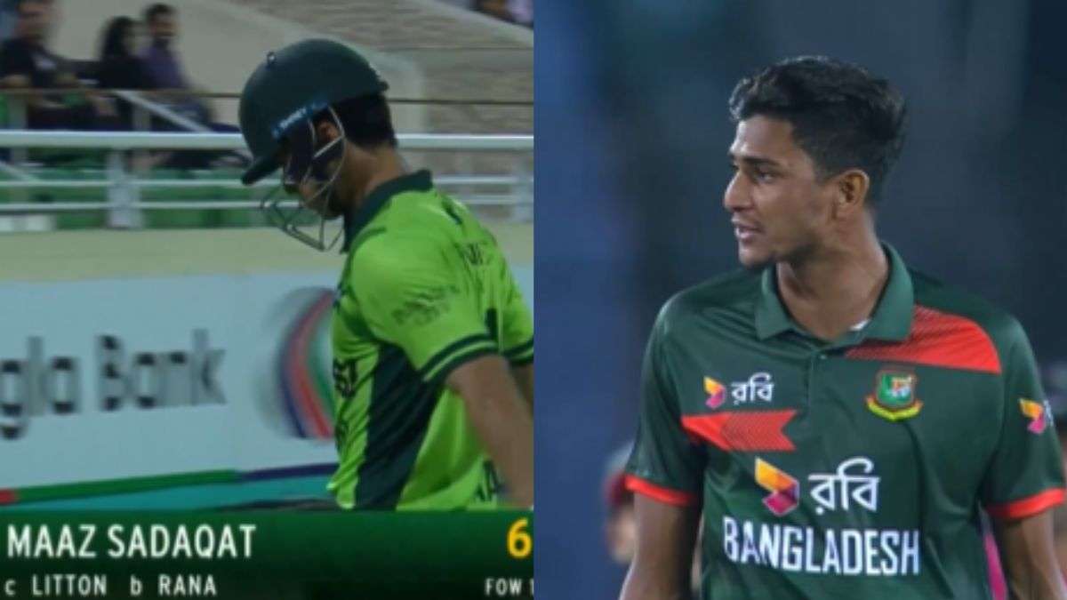 बांग्लादेश वर्सेस पाकिस्तान तीसरे वनडे में जमकर हुआ बवाल, नाहिद राणा ने पाक बल्लेबाज के साथ की बदतमीजी