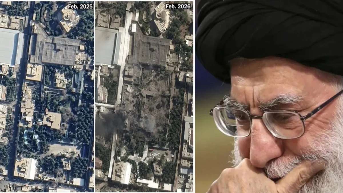 जहां मारे गए ईरान के सुप्रीम लीडर खामेनेई, सामने आईं सैटेलाइट तस्वीरें, खंडहर में तब्दील दिखा पूरा कंपाउंड