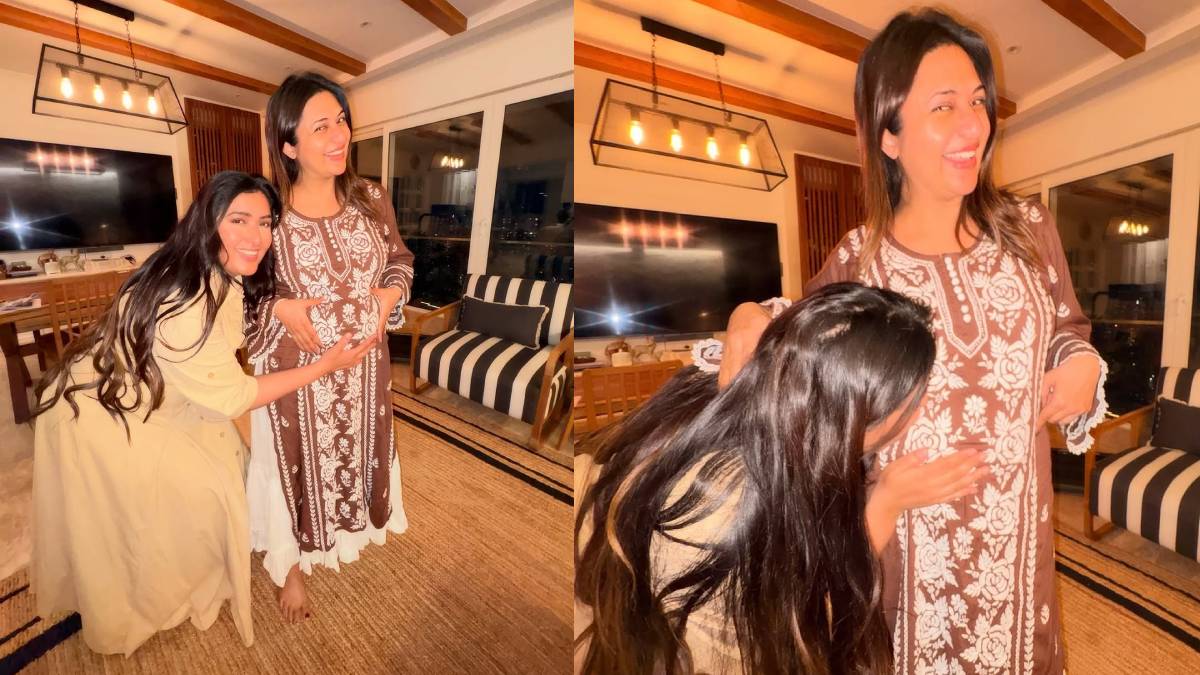 प्रेग्नेंट दिव्यांका से गुलदस्ता लेकर मिलने पहुंची ऑन-स्क्रीन ननद, खूब लुटाया प्यार, बोली- 'मासी बनने वाली हूं'