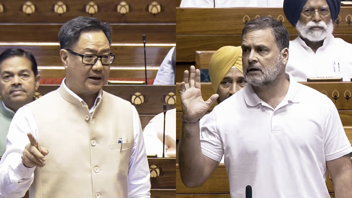 राहुल गांधी की टी-शर्ट पर किरेन रिजिजू का प्रहार, बोले- उनका दिमाग सलाहकारों ने 'हाईजैक' कर लिया है