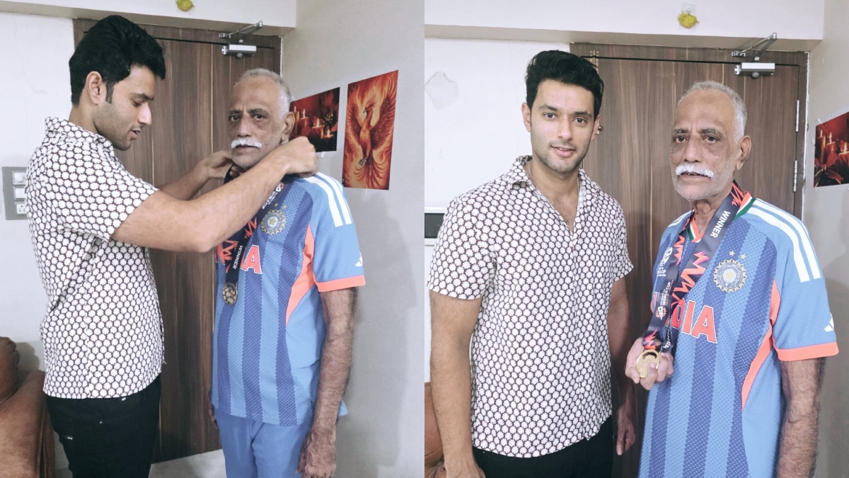शिवम दुबे ने घर पहुंचते ही पिता को पहनाया टी20 वर्ल्ड कप जीत का मेडल, सामने आया खूबसूरत VIDEO
