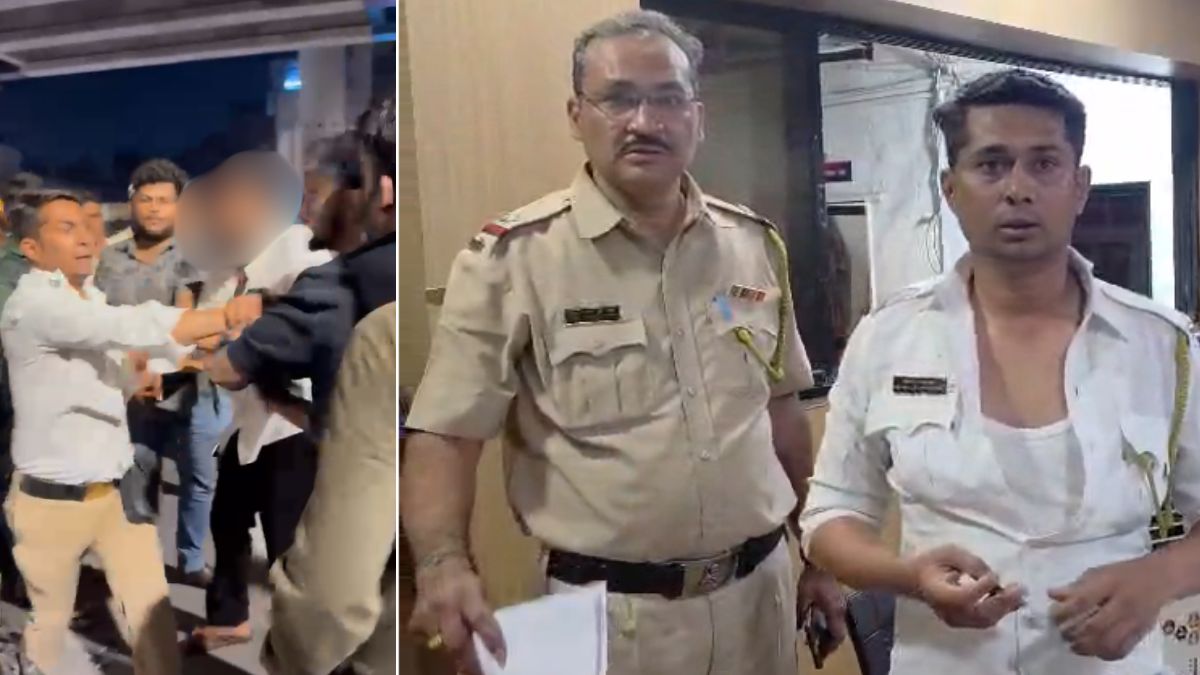 ट्रैफिक पुलिसकर्मी की पिटाई, वर्दी फाड़ने की कोशिश, मुंबई-अहमदाबाद हाईवे के काशीमारा इलाके की घटना