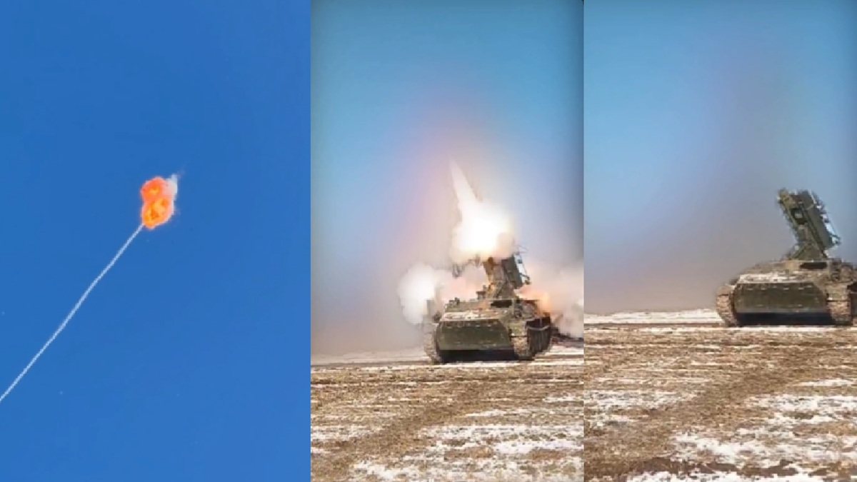 VIDEO में देखें यूक्रेन के एयर डिफेंस सिस्टम का कमाल, चुटकियों में उड़ा दिया रूस का ड्रोन