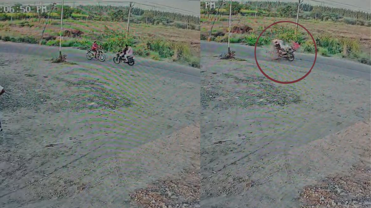 सूरत: दो बाइकों में हुई जोरदार टक्कर, एक की दर्दनाक मौत; सामने आया CCTV फुटेज
