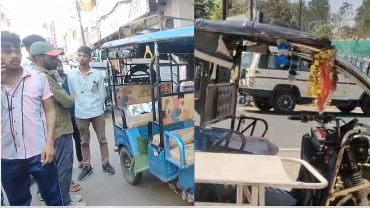 ई-रिक्शा चलाते हुए ही युवक को आ गया हार्ट अटैक, मौके पर हुई मौत, दर्दनाक Video आया सामने