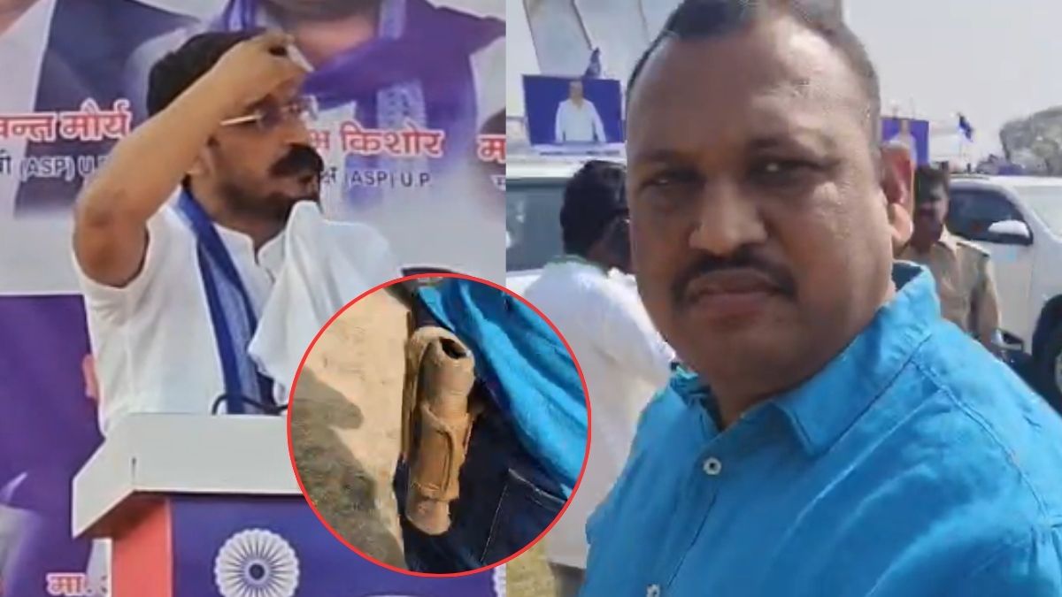 चंद्रशेखर आजाद की गाड़ी पर हमला, मंच पर रिवॉल्वर लेकर चढ़ गया शख्स; सुरक्षा में बड़ी चूक