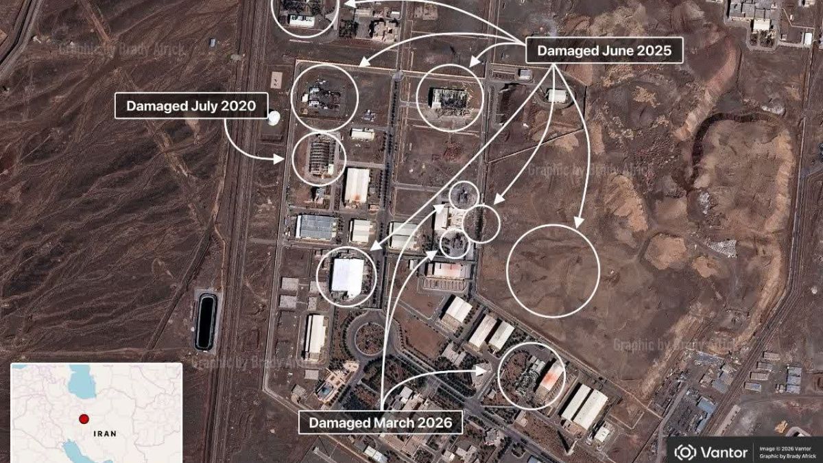 Israel US Iran War Live:ईरान के नतान्ज न्यूक्लियर साइट पर फिर हुआ है हमला, सैटेलाइट तस्वीरों ने खोले राज