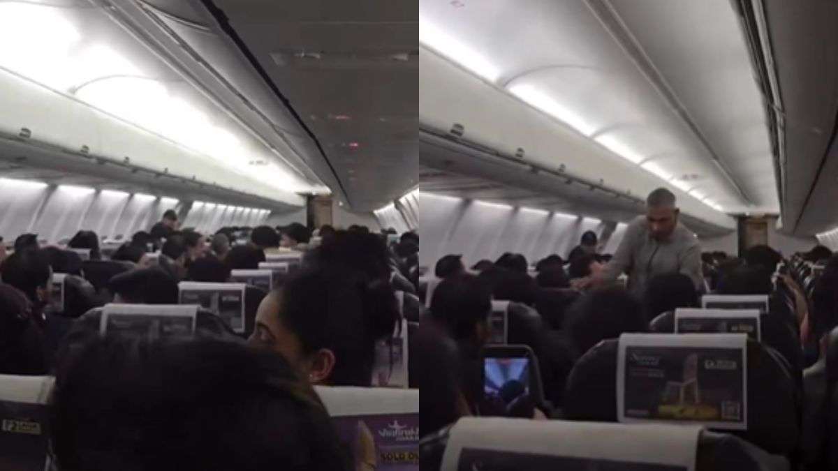 फ्लाइट में हुई देरी तो ट्रेन जैसा बना दिया माहौल, Video देख आपकी भी नहीं रुकेगी हंसी