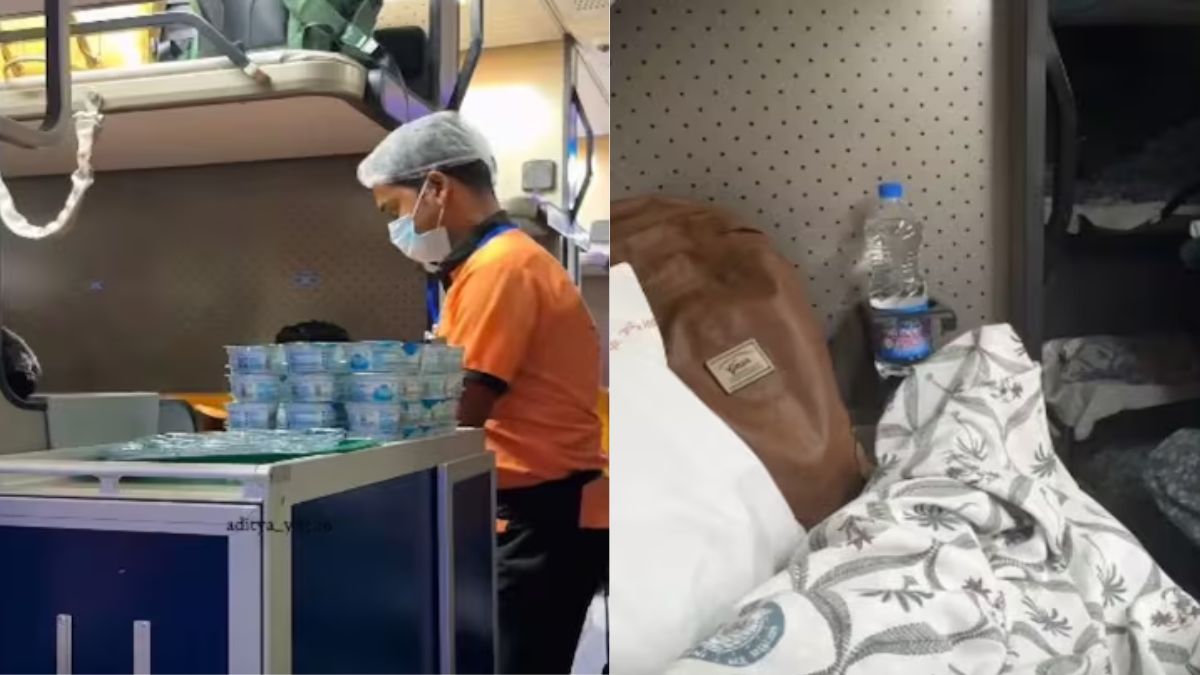 वंदे भारत स्लीपर का भौकाल देख सन्न रह जाएंगे, दनादन वायरल हो रहे सुविधाओं के Video; यूजर्स कर रहे तारीफ