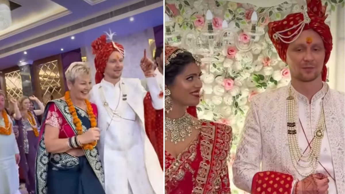 जर्मनी से बाराबंकी आई 'जर्मन दूल्हे' की बारात, विदेशी मेहमानों ने जमकर लगाए ठुमके; Viral Video देख दिल खुश हो जाएगा