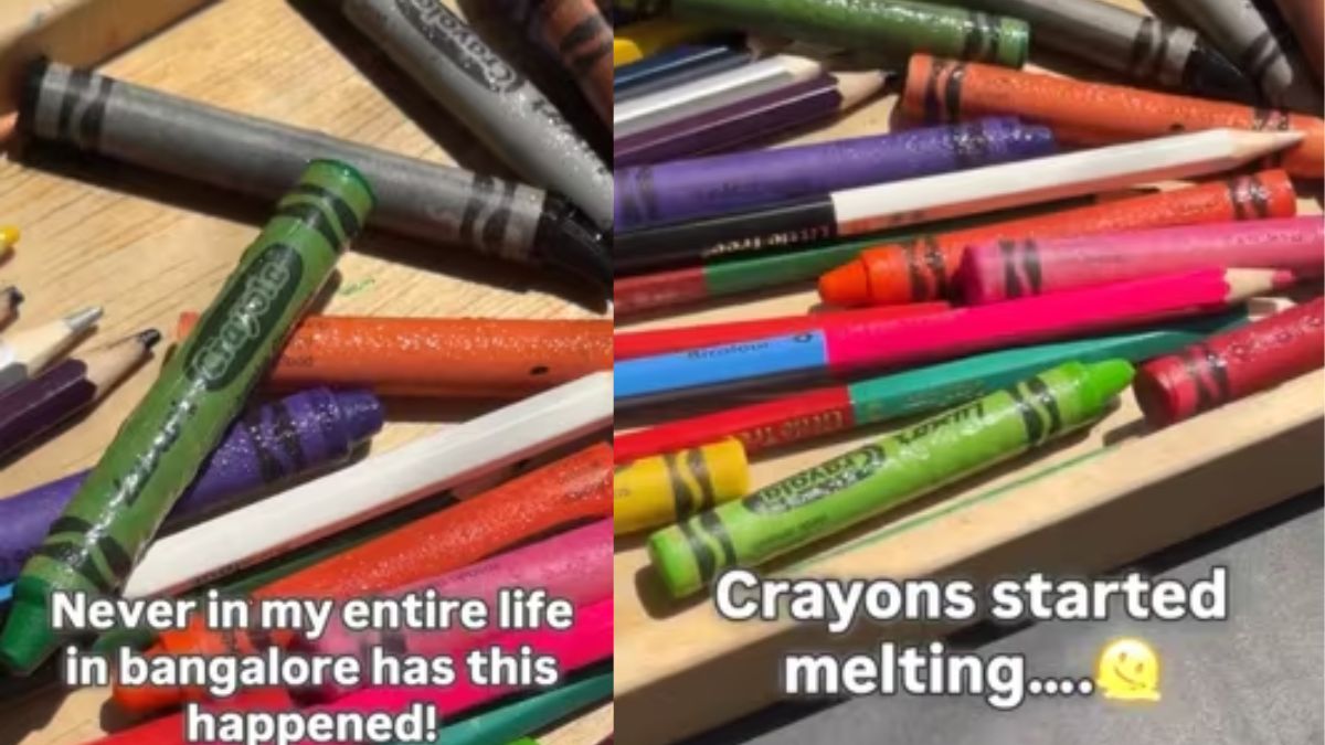 Video : बेंगलुरु की गर्मी का ये वीडियो देखते ही पसीना आ जाएगा, महिला ने शेयर की धूप में पिघलते क्रेयॉन की फुटेज