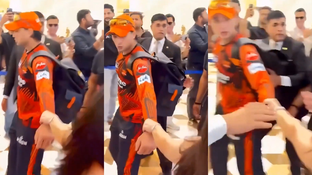 VIDEO: अभिषेक शर्मा का भीड़ में लड़की ने हाथ पकड़कर खींचा, थोड़ी देर के लिए सभी रह गए हैरान