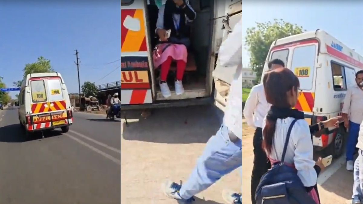 सायरन बजाती एम्बुलेंस में मरीज नहीं, कॉलेज की लड़की! 108 ड्राइवर की यूं खुली पोल; देखें VIDEO
