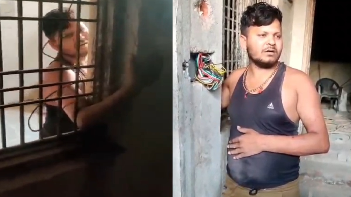 चोरी करने घुसा, लोहे की जाली में फंसा हाथ, रात भर खड़े-खड़े तड़पता रहा चोर, सुबह पुलिस ने किया गिरफ्तार-VIDEO