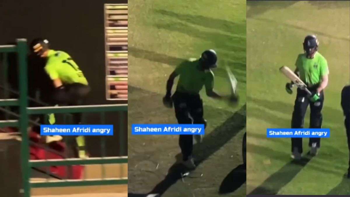 PSL 2026 में शाहीन अफरीदी की शर्मनाक हरकत, आउट होने के बाद हुए आग बबूला, Video हुआ वायरल