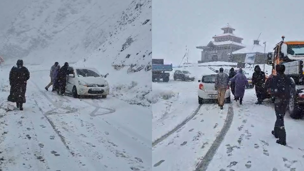 जम्मू कश्मीर में भारी बारिश और बर्फबारी, पीर की गली में वाहनों की आवाजाही बंद, लोगों को यात्रा से बचने की सलाह