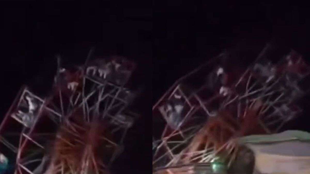 भैंसहा मेले में टूट गया लोगों से भरा चलता झूला, 14 लोग घायल; देखें हादसे का VIDEO