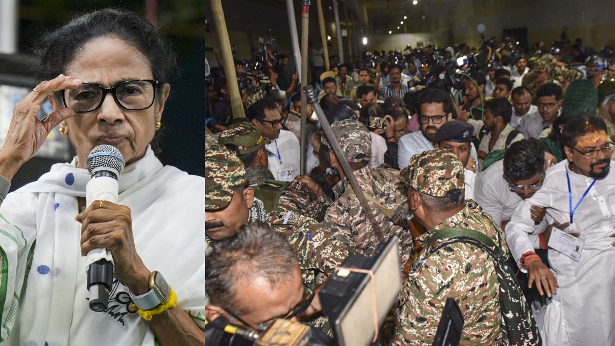 भवानीपुर के स्ट्रॉन्ग रूम पहुंचीं ममता बनर्जी, EVM पर बवाल; BJP ने TMC पर लगाए मारपीट के आरोप