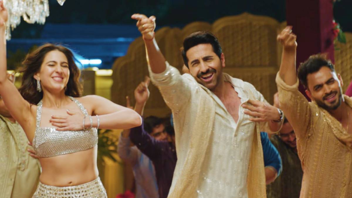 'पति पत्नि और वो दो' फिल्म का नया गाना रिलीज, आयुष्मान ने सारा और वामिका संग खूब लगाए ठुमके