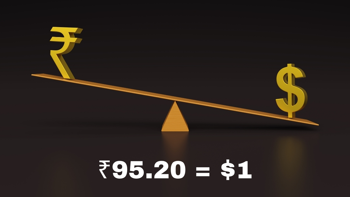$1 की कीमत ₹95.20: डॉलर के सामने पस्त हुआ रुपया, पहली बार रिकॉर्ड निचले स्तर पर गिरा भारतीय करेंसी