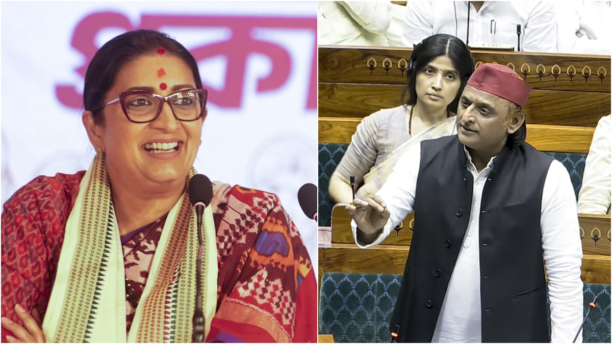 स्मृति ईरानी ने अखिलेश यादव पर क्यों साधा निशाना? बोलीं- 'सीरियल से हटाकर संसद पर ध्यान लगाएं'