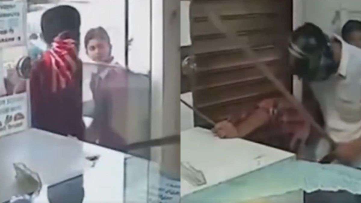 मोबाइल शॉप लूटने पहुंचे नकाबपोश मगर पलट गई कहानी, Video में दिखेगा असली ट्विस्ट